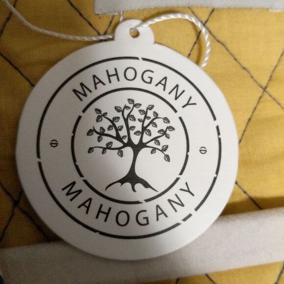 NWT  Mahogany Elsa quilted floral robe jacket belted oversized short cotton S/M - Picture 5 of 9